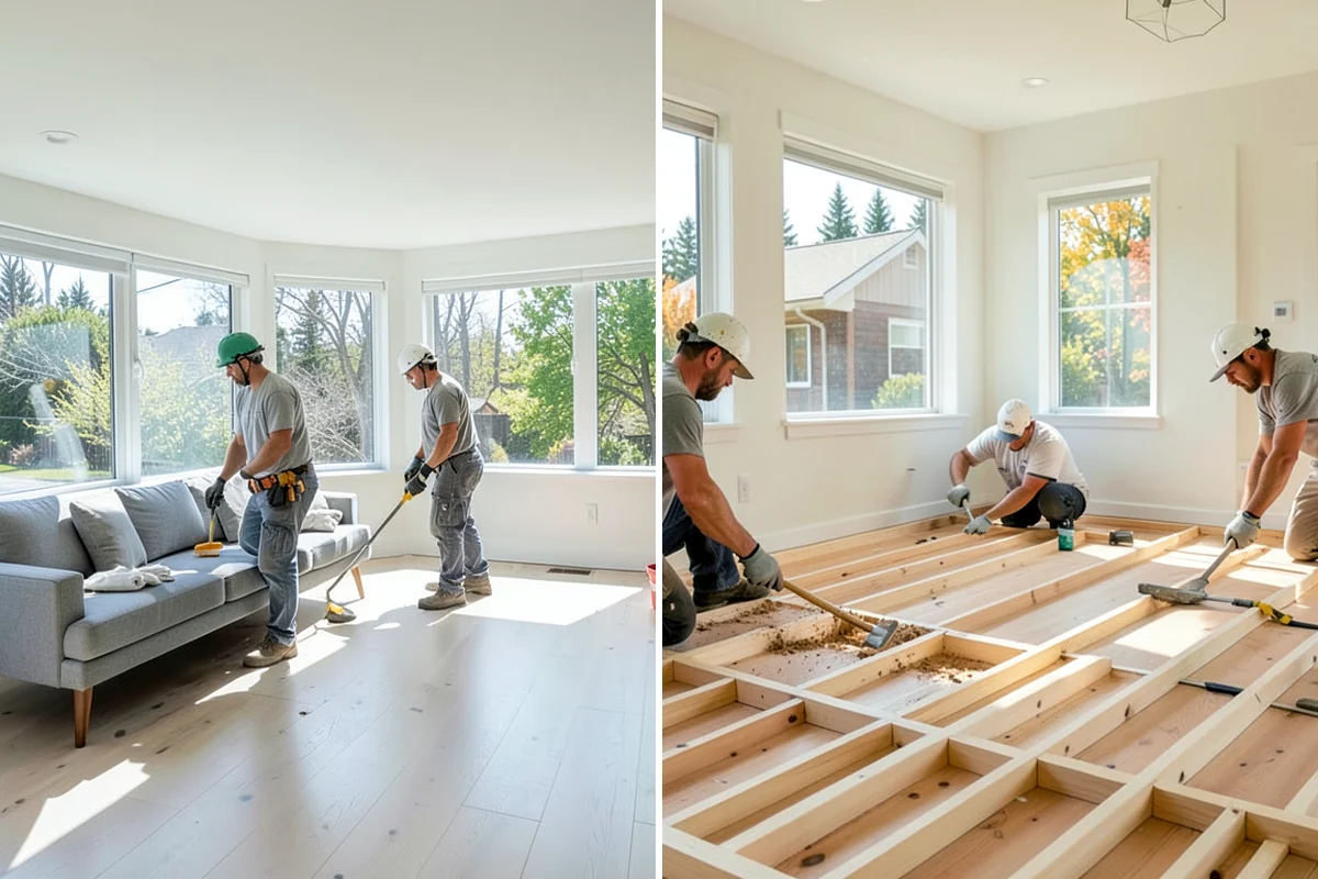 Stair Refinishing in SeaTac, King County, WA - Sand treads and handrails to bare wood