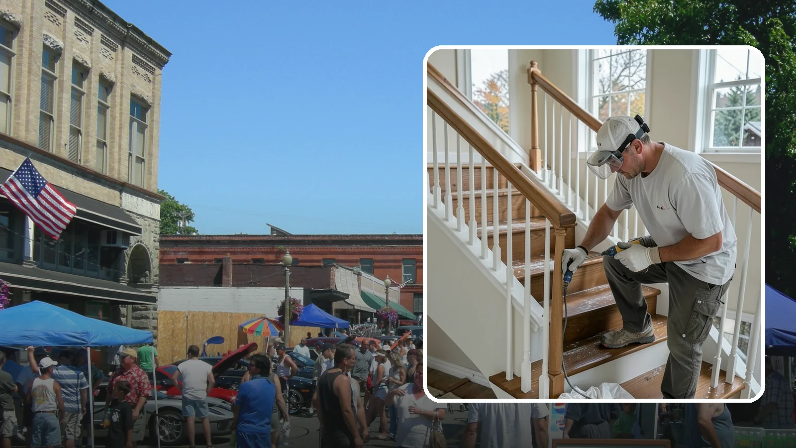 Stair Refinishing in Snohomish, Snohomish County, WA - Sanding and refinishing that restores worn wood stairs to their original beauty.