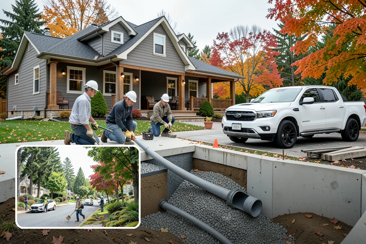 Stair Remodeling in Beaux Arts Village, King County, WA - Major visual upgrade using existing framing