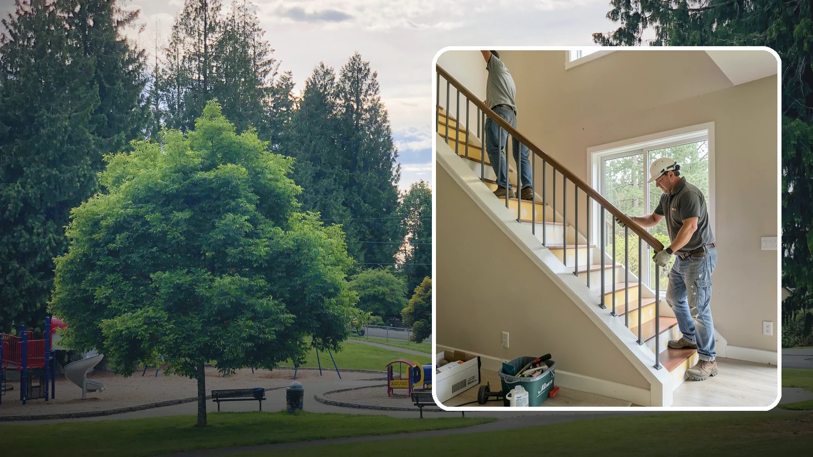 Stair Remodeling in Bonney Lake, Pierce County, WA - Staircase makeovers that update treads, risers, and railings for a fresh look.