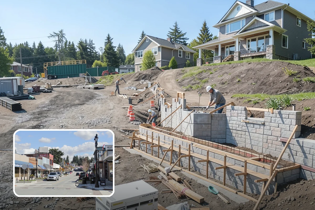 Stair Remodeling in Bothell, King County, WA - Major visual upgrade using existing framing