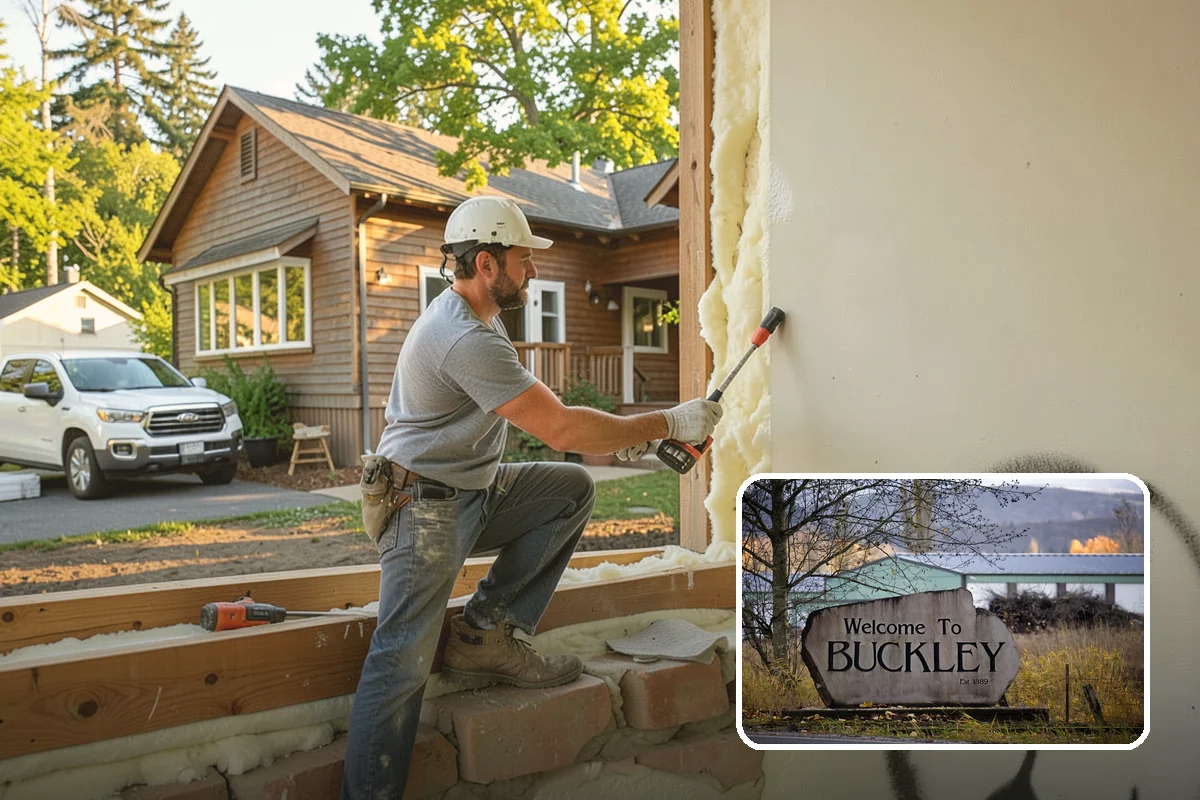 Stair Remodeling in Buckley, Pierce County, WA - Major visual upgrade using existing framing