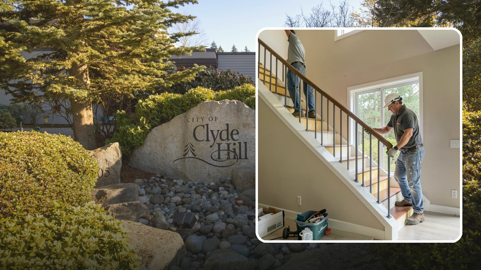 Stair Remodeling in Clyde Hill, King County, WA - Staircase makeovers that update treads, risers, and railings for a fresh look.