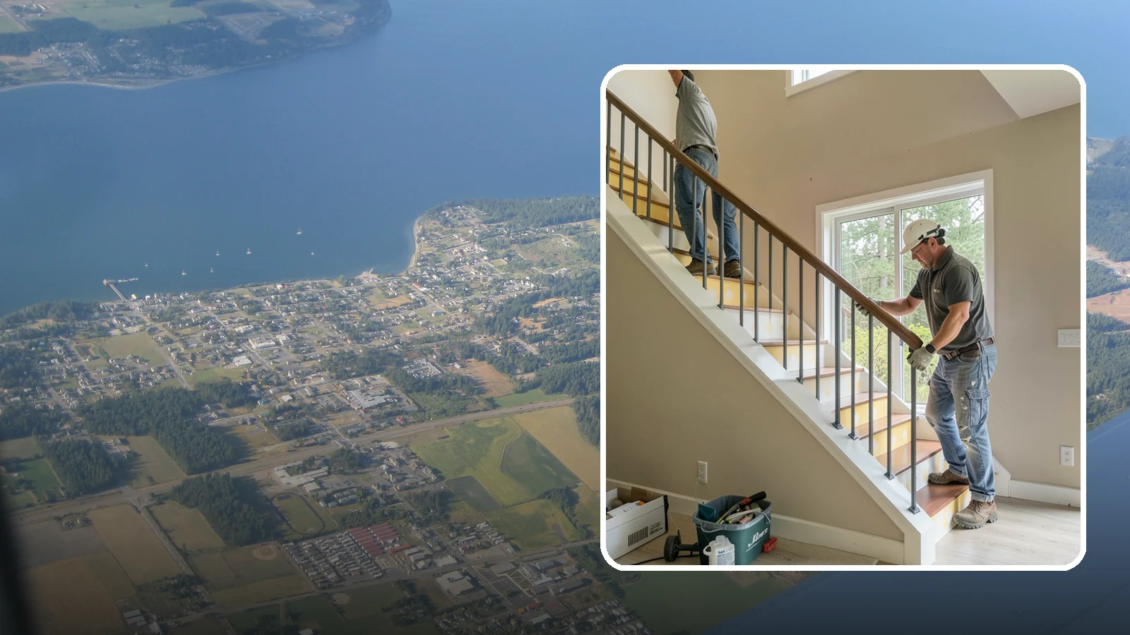 Stair Remodeling in Coupeville, Island County, WA - Staircase makeovers that update treads, risers, and railings for a fresh look.