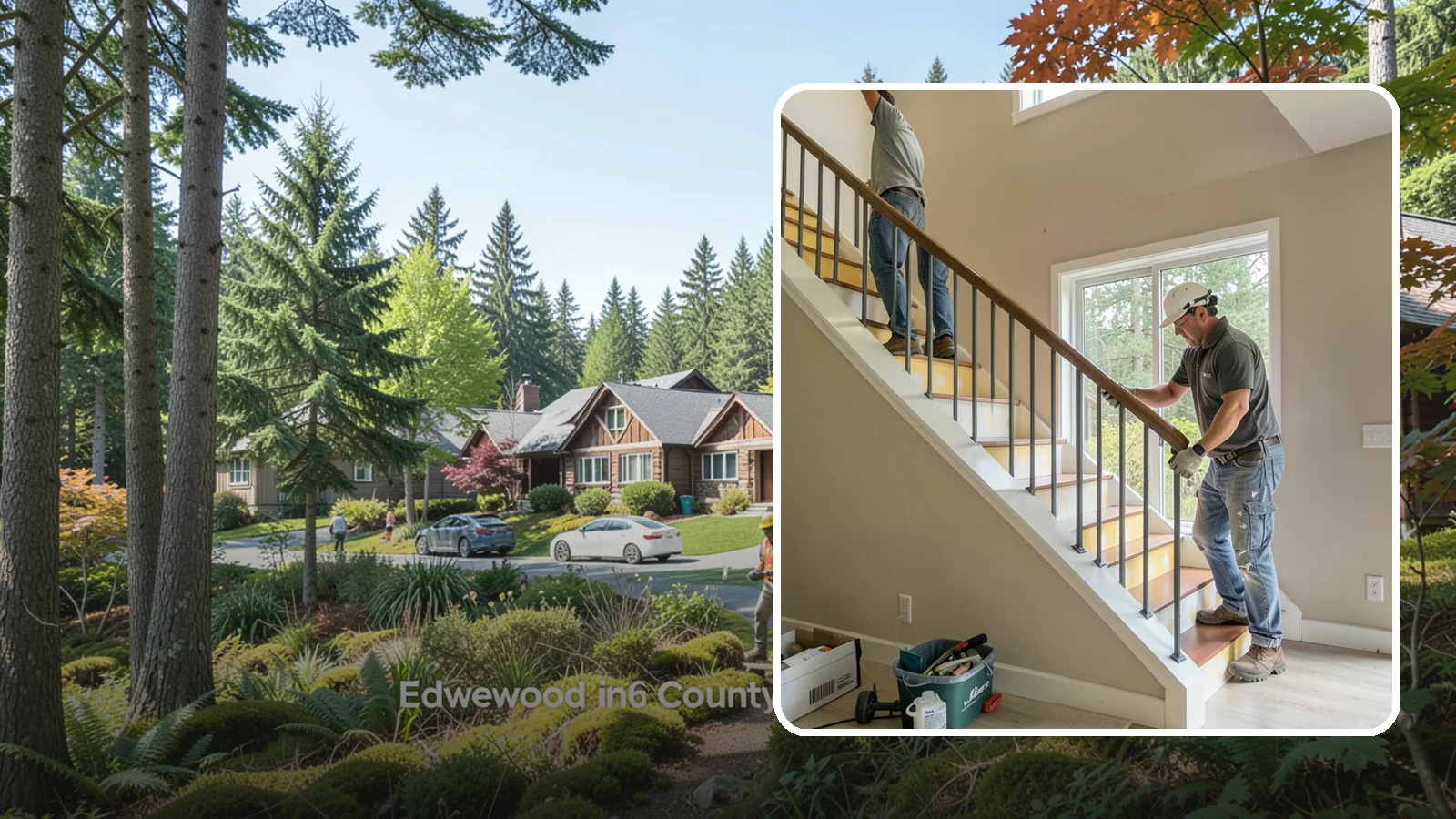 Stair Remodeling in Edgewood, Pierce County, WA - Staircase makeovers that update treads, risers, and railings for a fresh look.