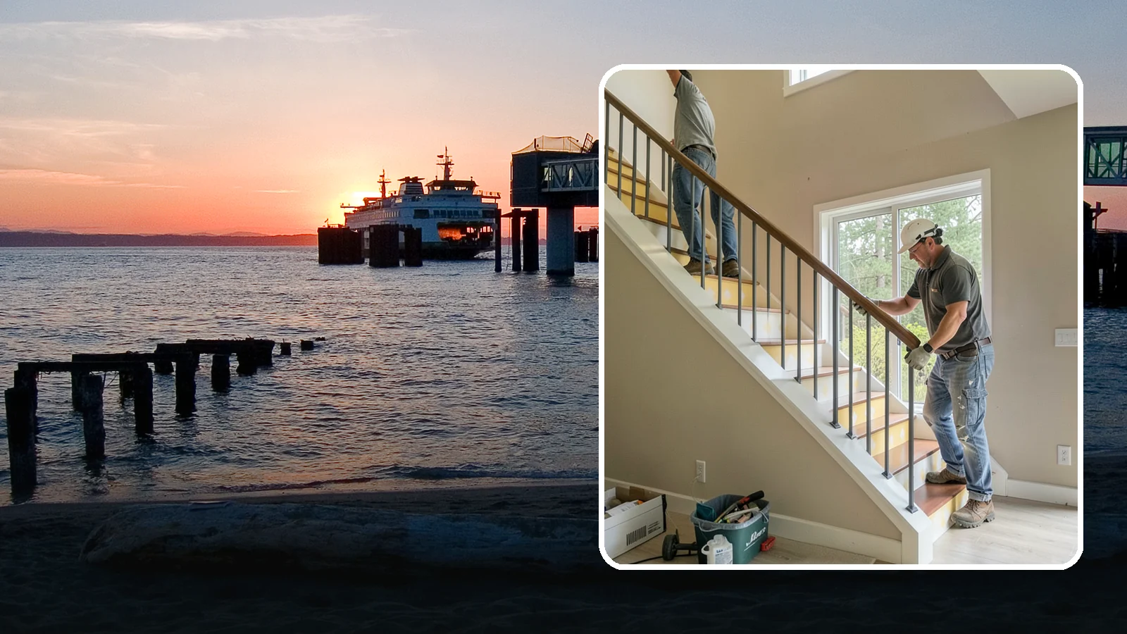 Stair Remodeling in Edmonds, Snohomish County, WA - Staircase makeovers that update treads, risers, and railings for a fresh look.
