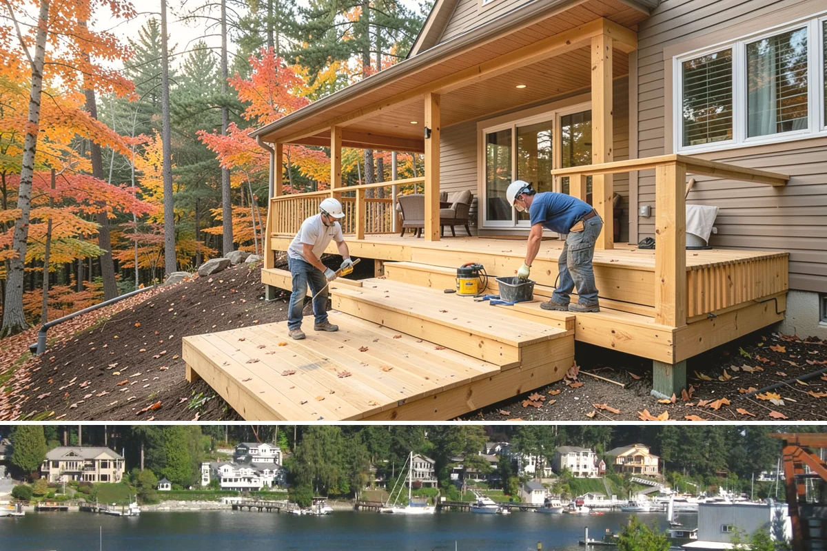 Stair Remodeling in Gig Harbor, Pierce County, WA - Stair remodels are indoor projects suited to any season and popular before holiday guests arrive.