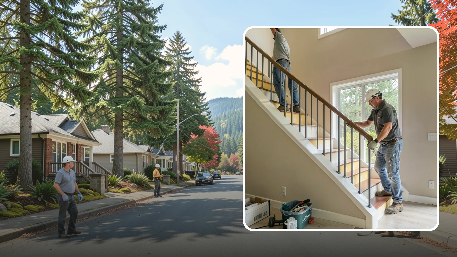 Stair Remodeling in Hunts Point, King County, WA - Staircase makeovers that update treads, risers, and railings for a fresh look.