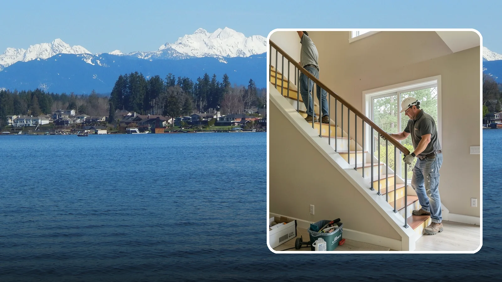 Stair Remodeling in Lake Stevens, Snohomish County, WA - Staircase makeovers that update treads, risers, and railings for a fresh look.