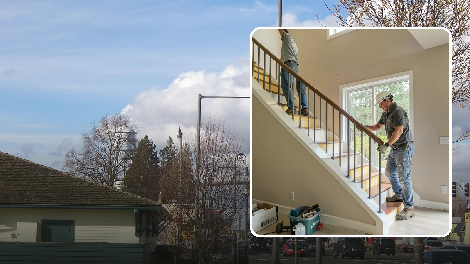 Stair Remodeling in Marysville, Snohomish County, WA - Staircase makeovers that update treads, risers, and railings for a fresh look.