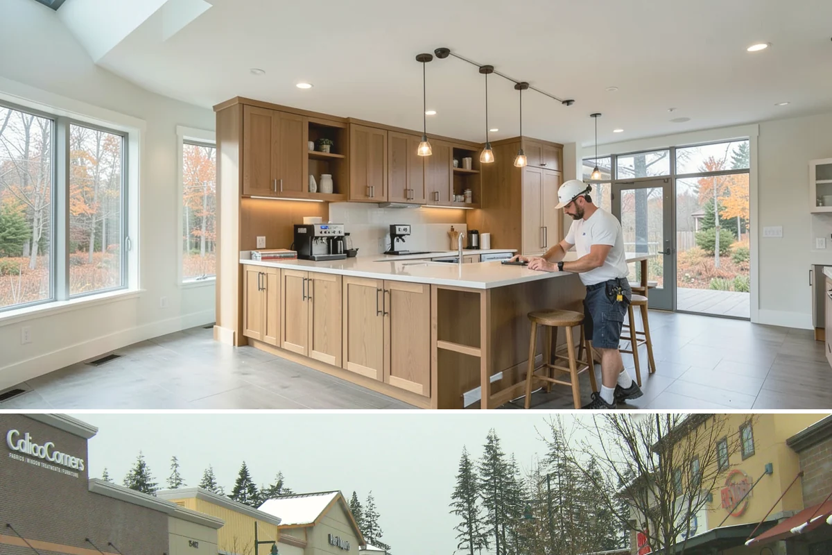 Stair Remodeling in Mill Creek, Snohomish County, WA - Stair remodels are indoor projects suited to any season and popular before holiday guests arrive.