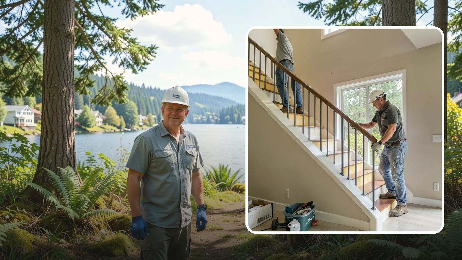 Stair Remodeling in Milton, King County, WA - Staircase makeovers that update treads, risers, and railings for a fresh look.