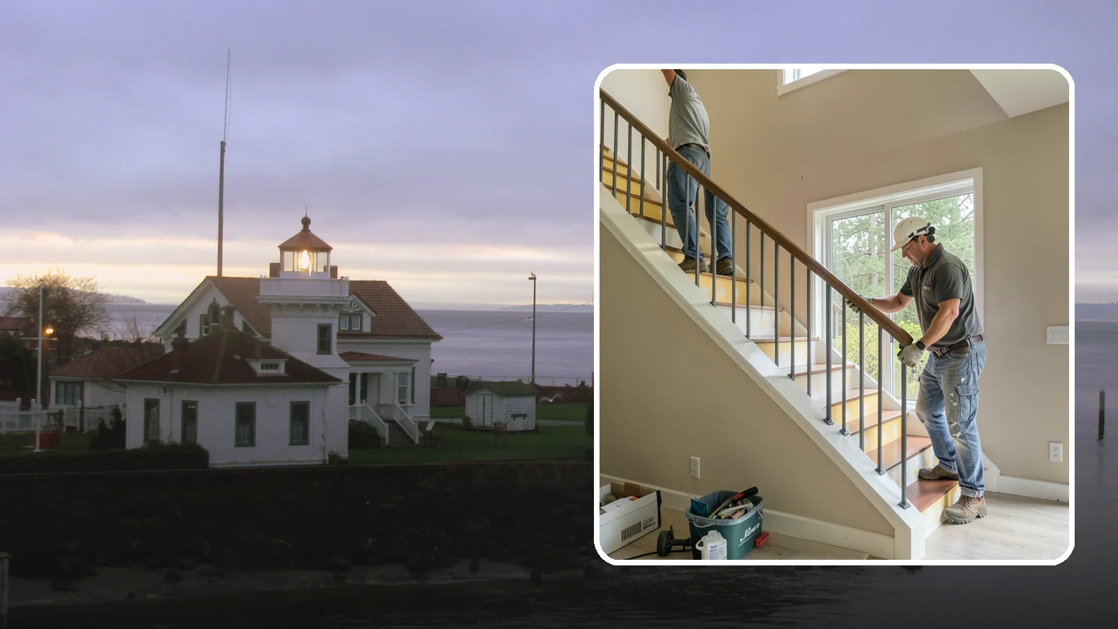 Stair Remodeling in Mukilteo, Snohomish County, WA - Staircase makeovers that update treads, risers, and railings for a fresh look.