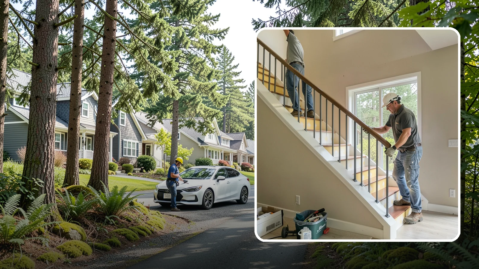 Stair Remodeling in Normandy Park, King County, WA - Staircase makeovers that update treads, risers, and railings for a fresh look.