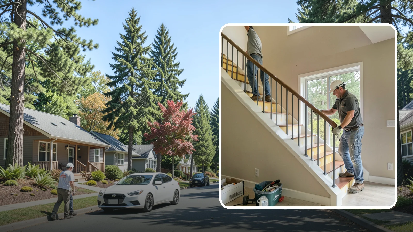 Stair Remodeling in Orting, Pierce County, WA - Staircase makeovers that update treads, risers, and railings for a fresh look.