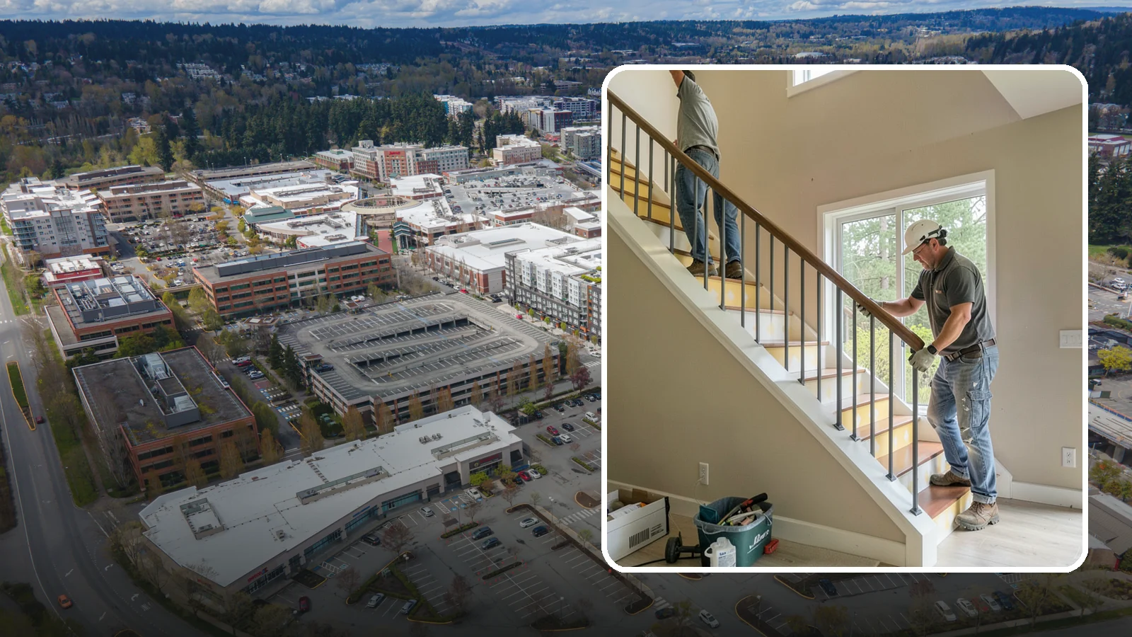 Stair Remodeling in Redmond, King County, WA - Staircase makeovers that update treads, risers, and railings for a fresh look.