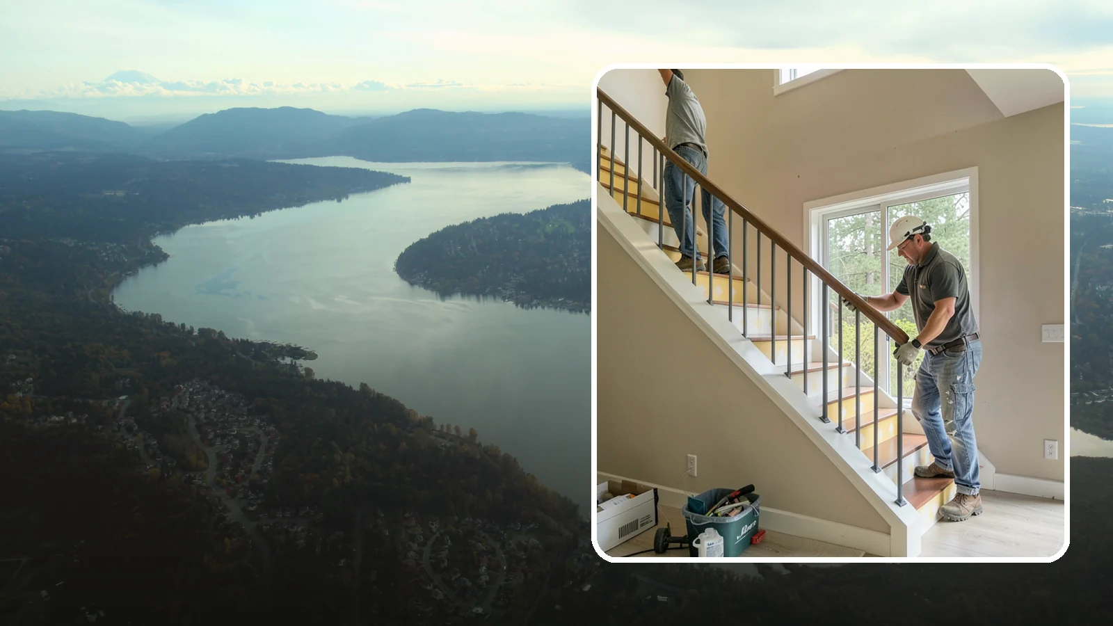 Stair Remodeling in Sammamish, King County, WA - Staircase makeovers that update treads, risers, and railings for a fresh look.