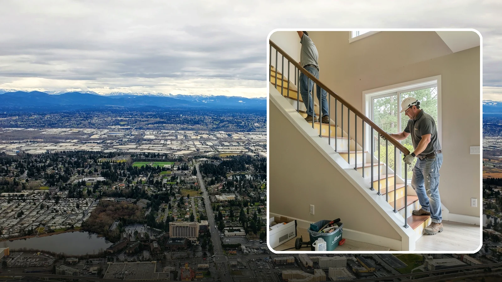 Stair Remodeling in SeaTac, King County, WA - Staircase makeovers that update treads, risers, and railings for a fresh look.