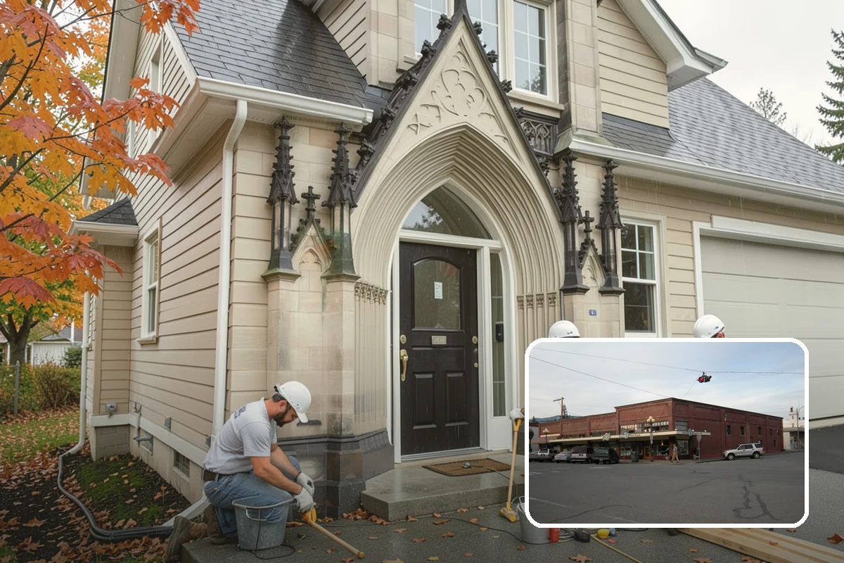 Stair Remodeling in Sedro-Woolley, Skagit County, WA - Major visual upgrade using existing framing