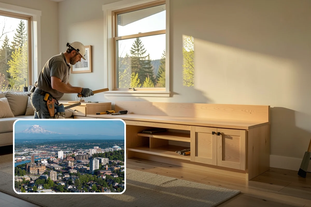 Stair Remodeling in Tacoma, Pierce County, WA - Major visual upgrade using existing framing