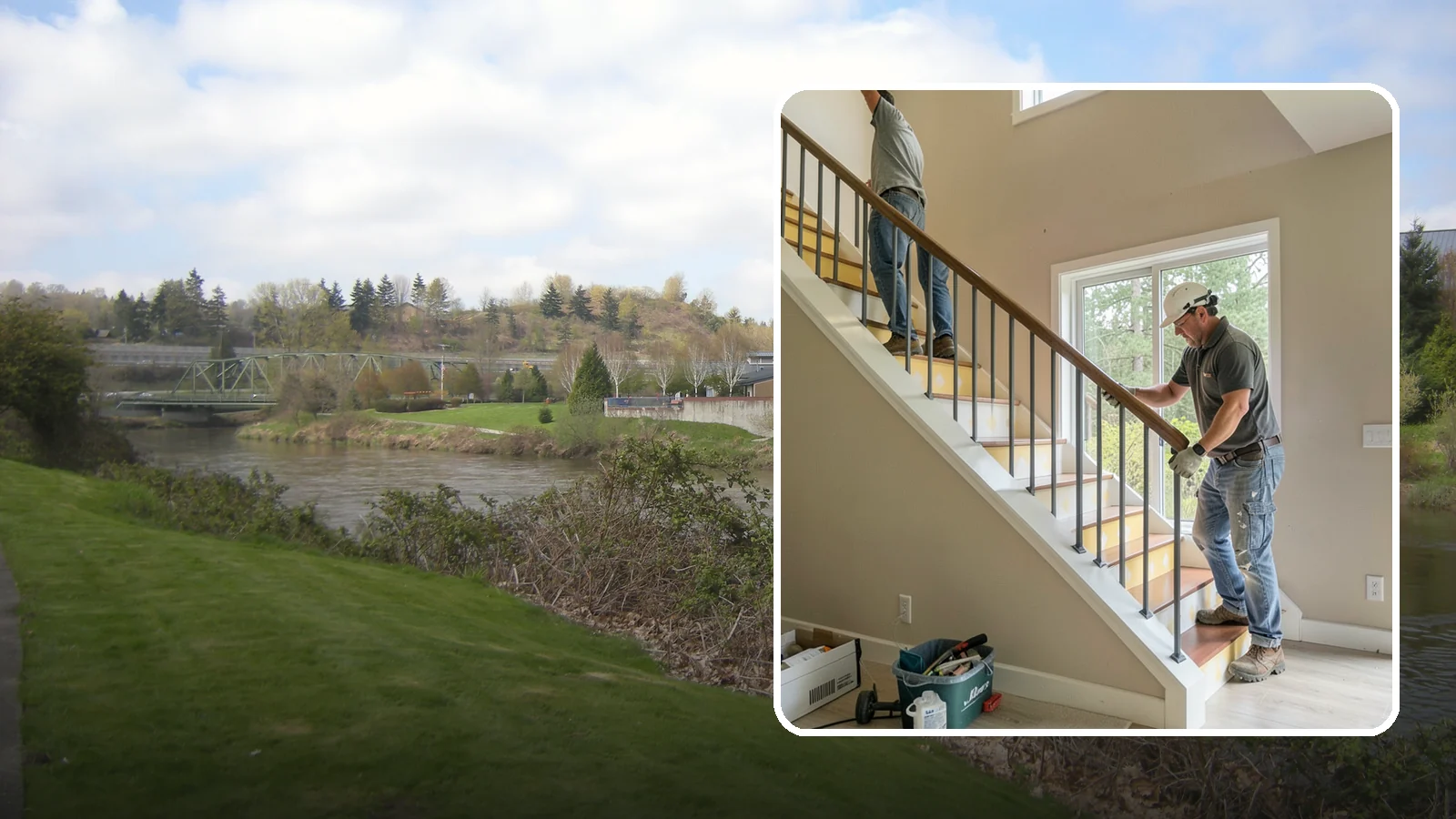 Stair Remodeling in Tukwila, King County, WA - Staircase makeovers that update treads, risers, and railings for a fresh look.