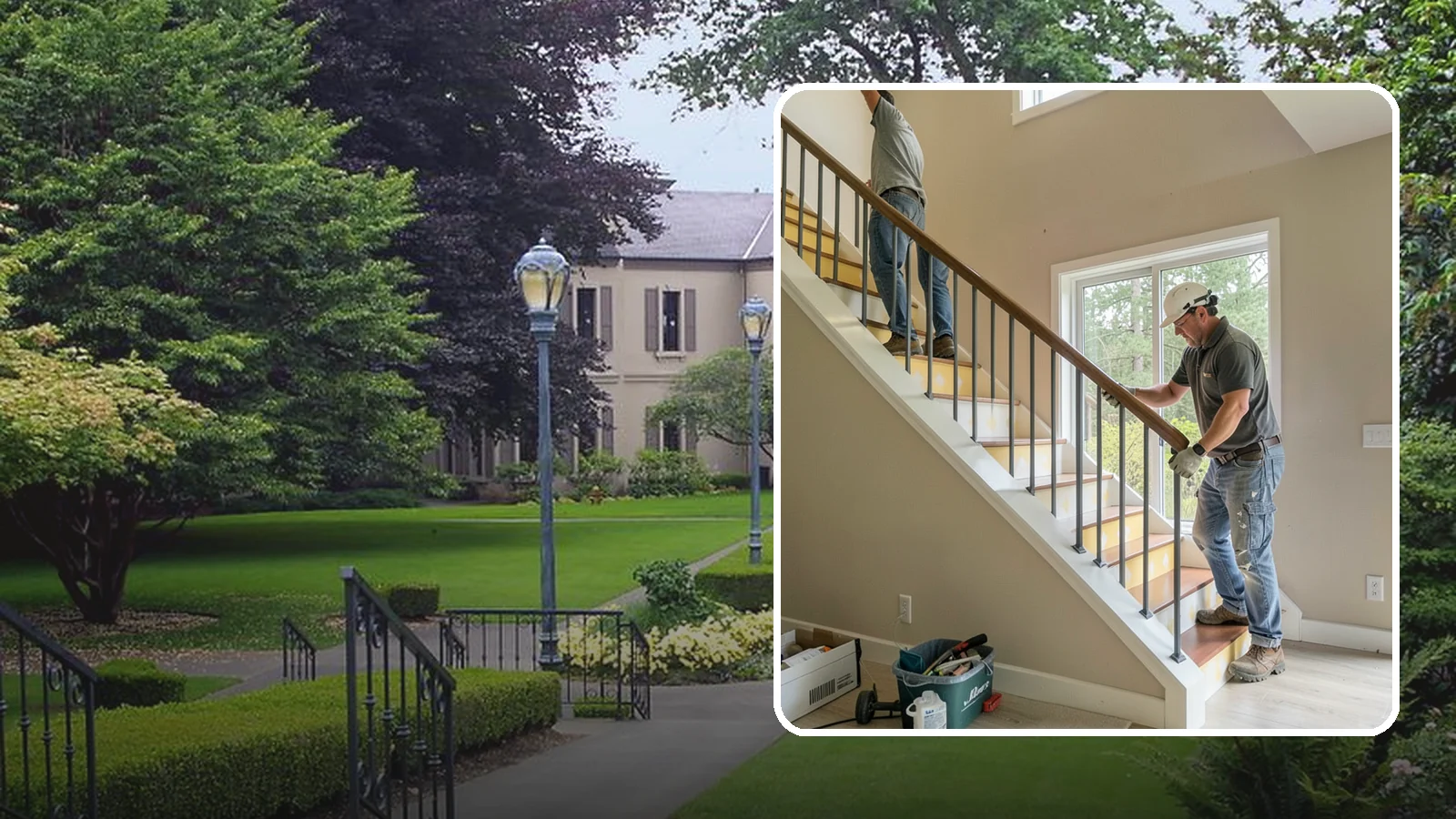 Stair Remodeling in Woodinville, King County, WA - Staircase makeovers that update treads, risers, and railings for a fresh look.