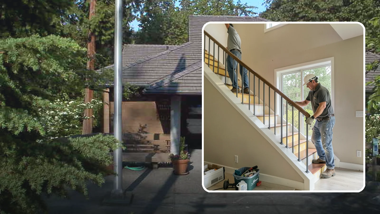 Stair Remodeling in Yarrow Point, King County, WA - Staircase makeovers that update treads, risers, and railings for a fresh look.