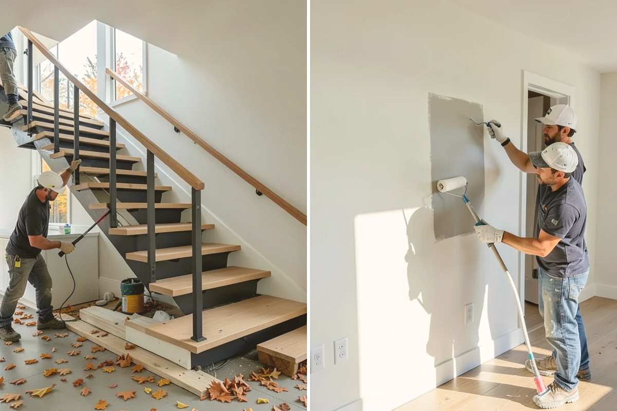 Stair Tread Replacement in Algona, King County, WA - Remove the existing treads carefully