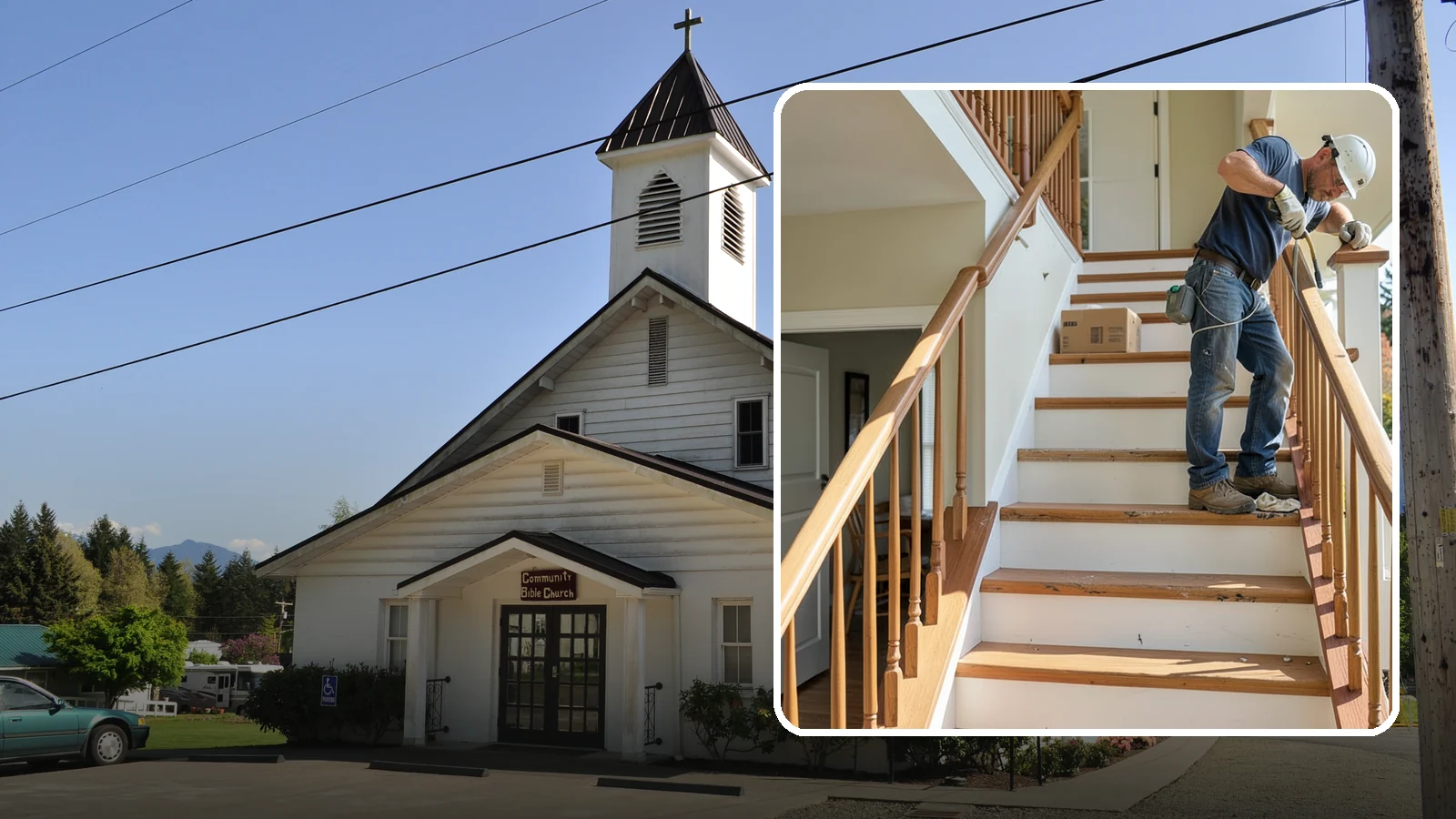 Stair Tread Replacement in Concrete, Skagit County, WA - Worn or squeaky treads swapped for solid new ones that look and feel better underfoot.