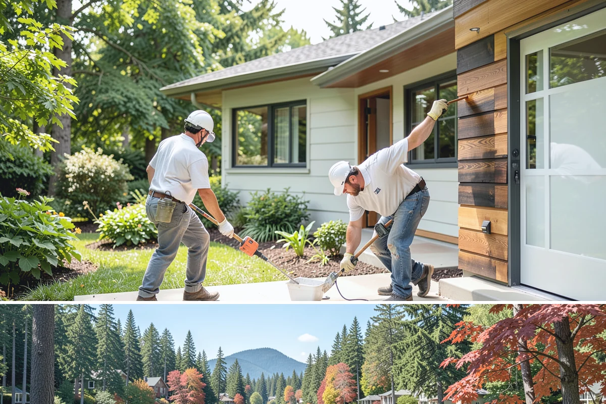 Stair Tread Replacement in Covington, King County, WA - Tread replacement is interior work that can be completed in any season.