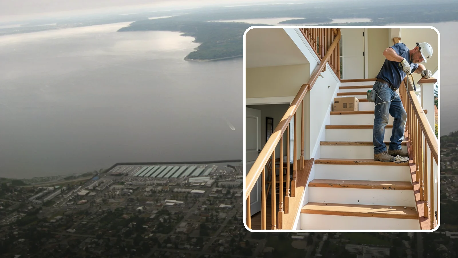 Stair Tread Replacement in Des Moines, King County, WA - Worn or squeaky treads swapped for solid new ones that look and feel better underfoot.