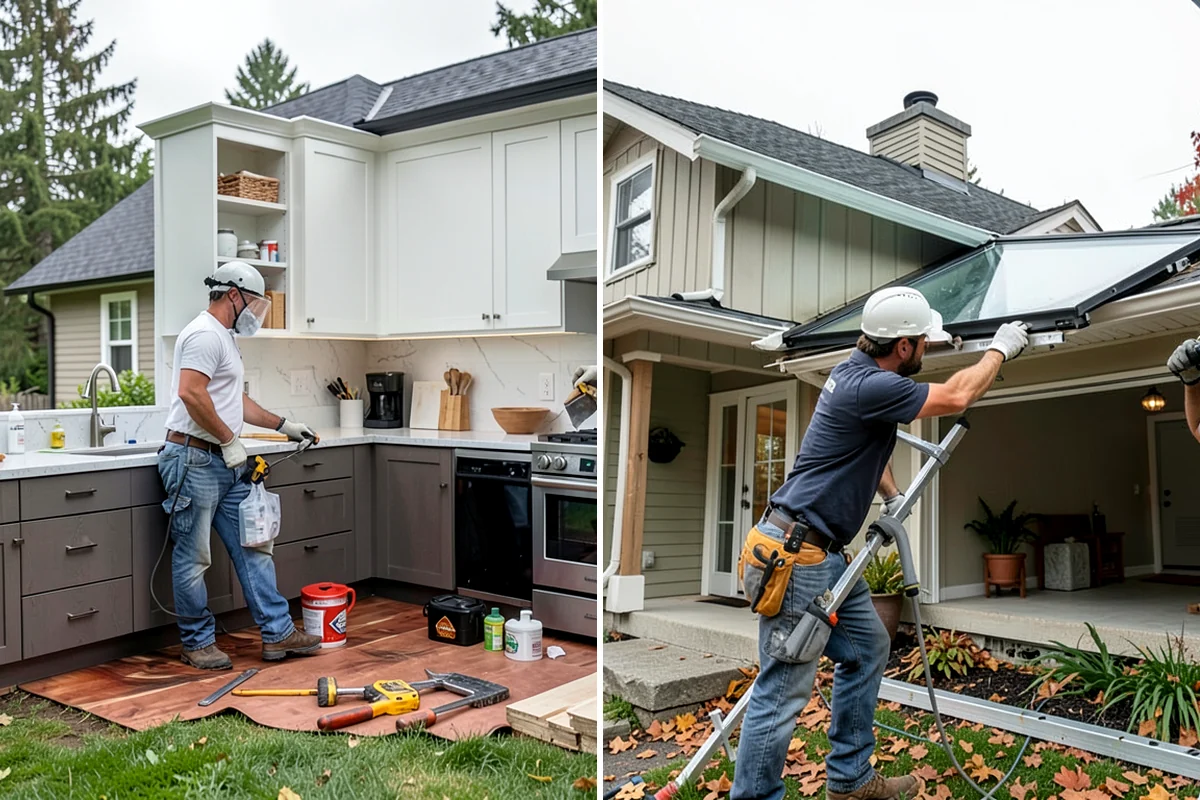 Stair Tread Replacement in DuPont, Pierce County, WA - Remove the existing treads carefully