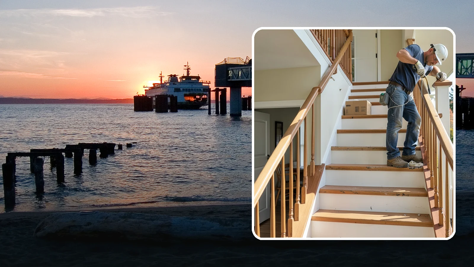 Stair Tread Replacement in Edmonds, Snohomish County, WA - Worn or squeaky treads swapped for solid new ones that look and feel better underfoot.