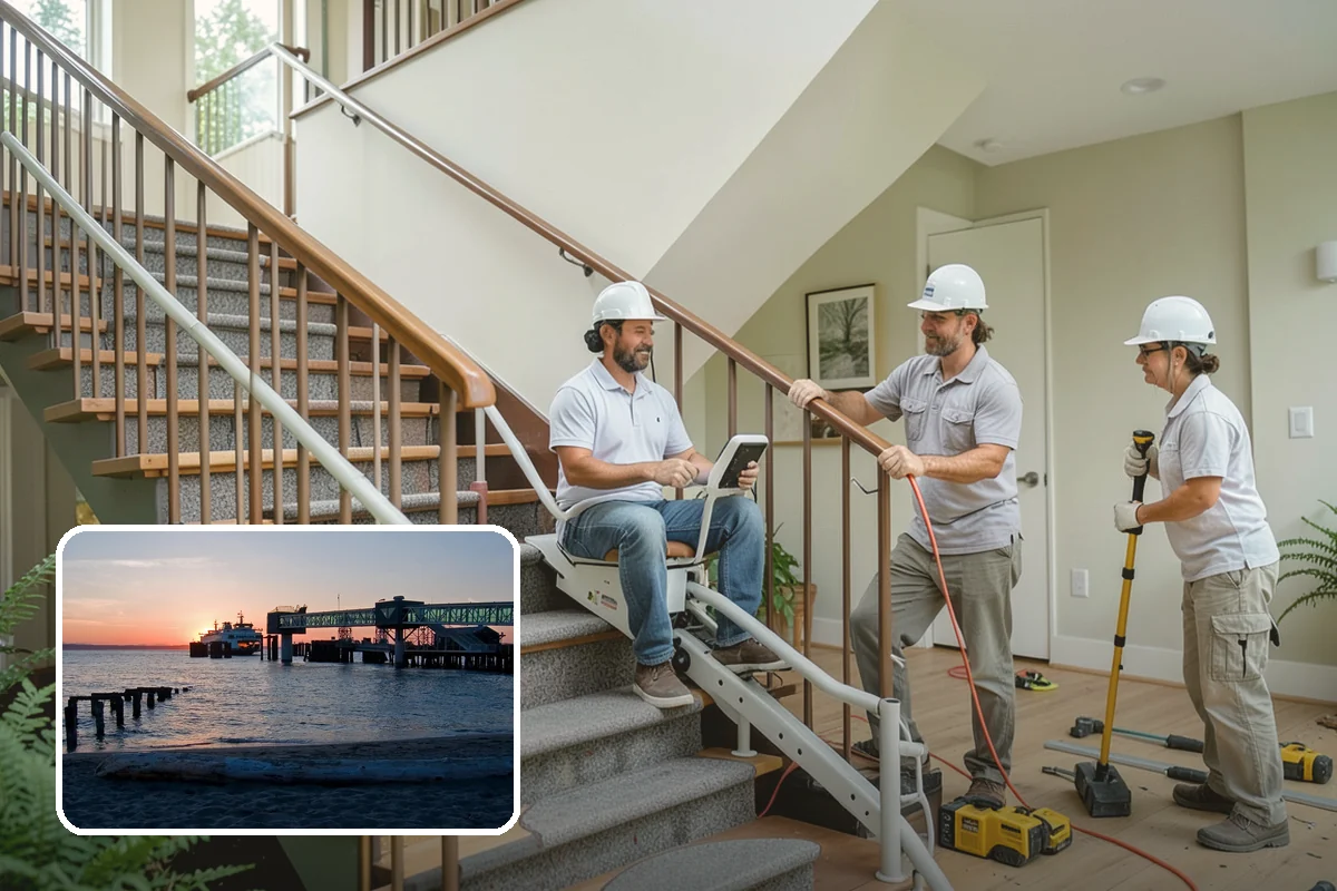 Stair Tread Replacement in Edmonds, Snohomish County, WA - Eliminates squeaks and movement