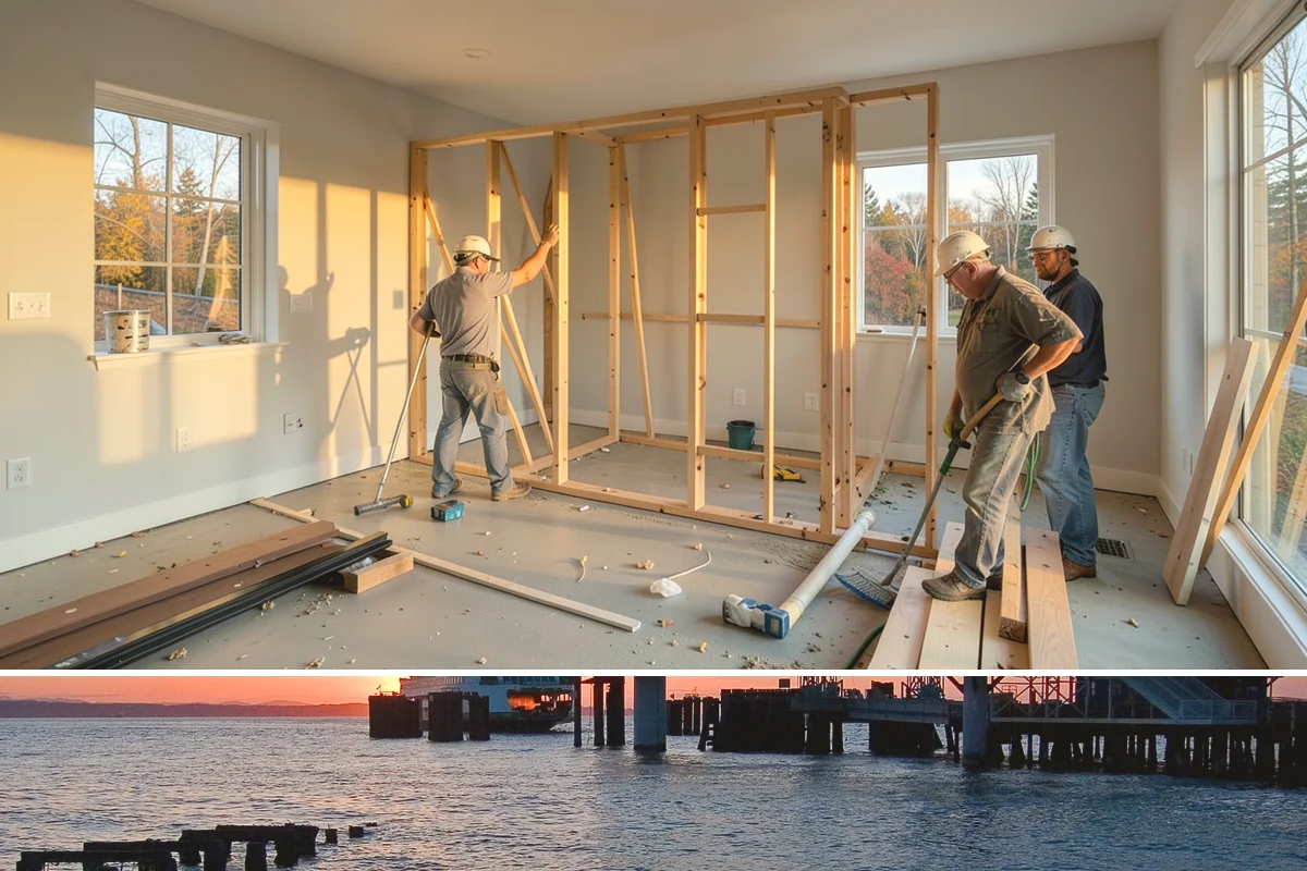 Stair Tread Replacement in Edmonds, Snohomish County, WA - Tread replacement is interior work that can be completed in any season.