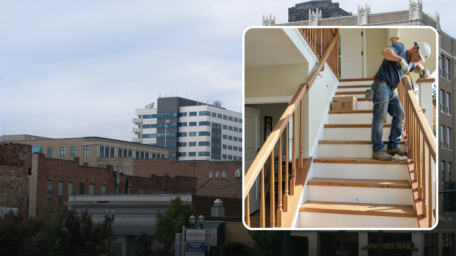 Stair Tread Replacement in Everett, Snohomish County, WA - Worn or squeaky treads swapped for solid new ones that look and feel better underfoot.