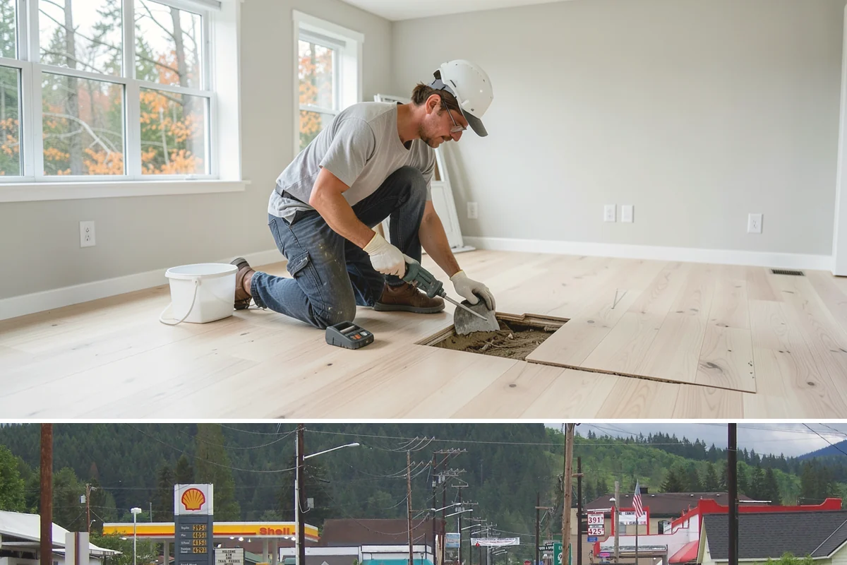 Stair Tread Replacement in Granite Falls, Snohomish County, WA - Tread replacement is interior work that can be completed in any season.