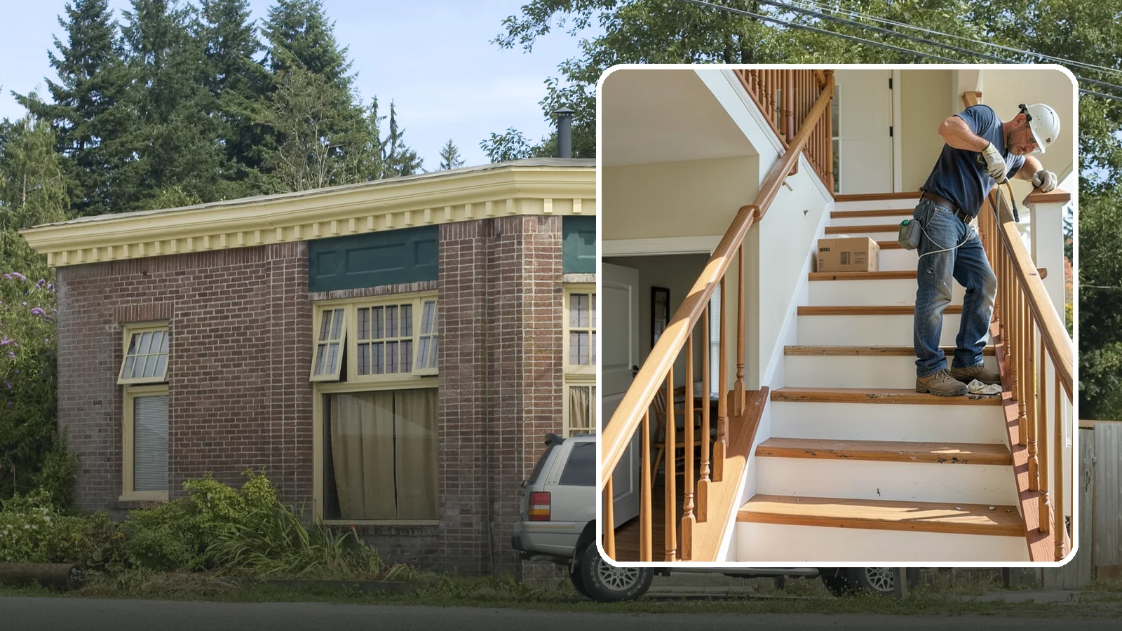 Stair Tread Replacement in Hamilton, Skagit County, WA - Worn or squeaky treads swapped for solid new ones that look and feel better underfoot.