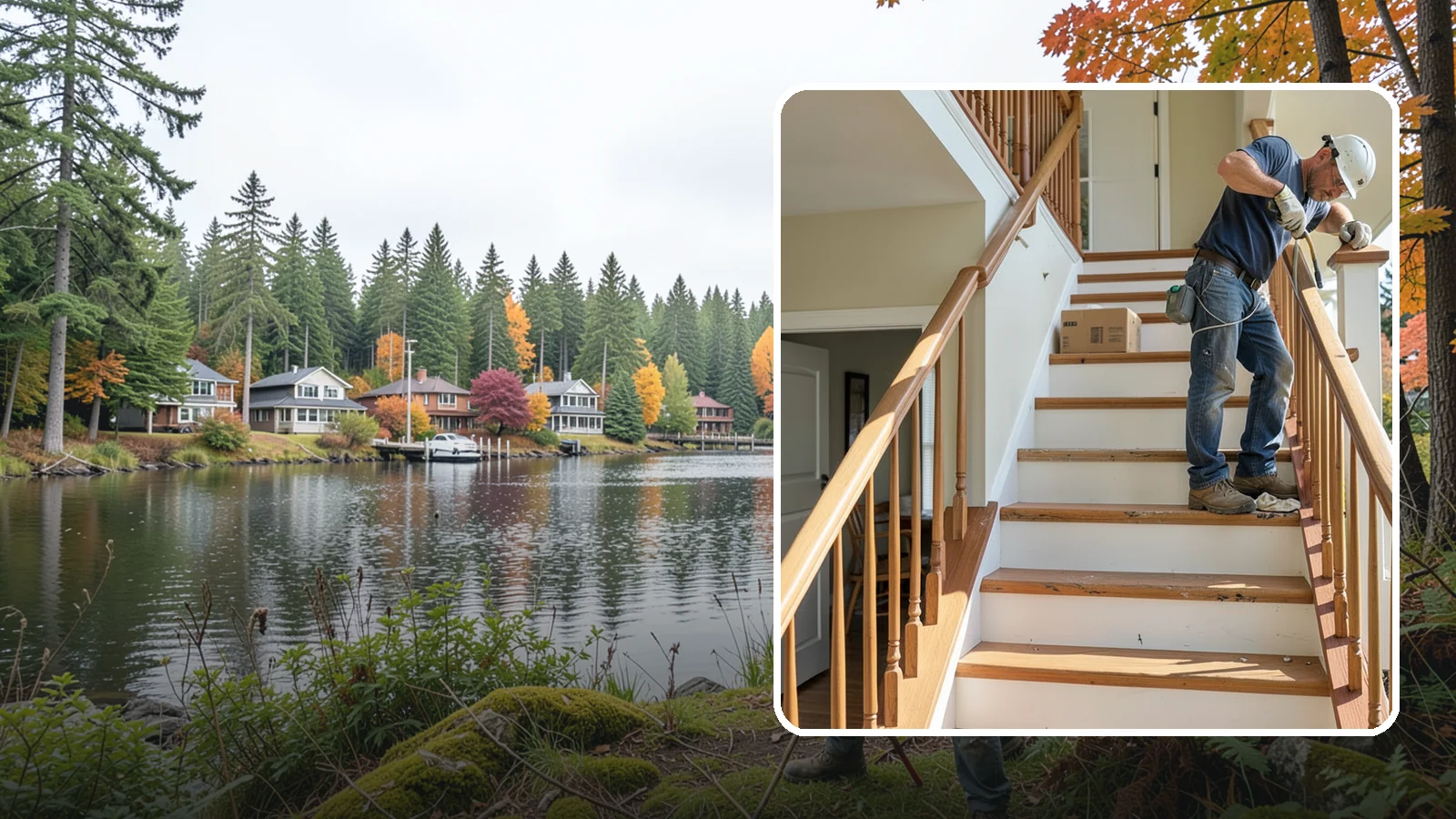 Stair Tread Replacement in La Conner, Skagit County, WA - Worn or squeaky treads swapped for solid new ones that look and feel better underfoot.