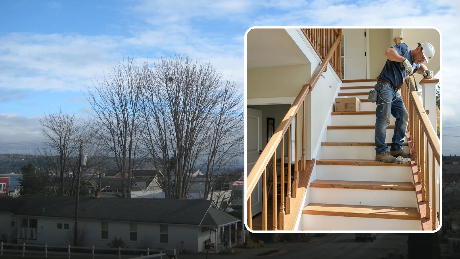 Stair Tread Replacement in Langley, Island County, WA - Worn or squeaky treads swapped for solid new ones that look and feel better underfoot.
