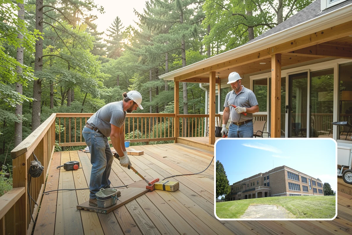 Stair Tread Replacement in Maple Valley, King County, WA - Eliminates squeaks and movement