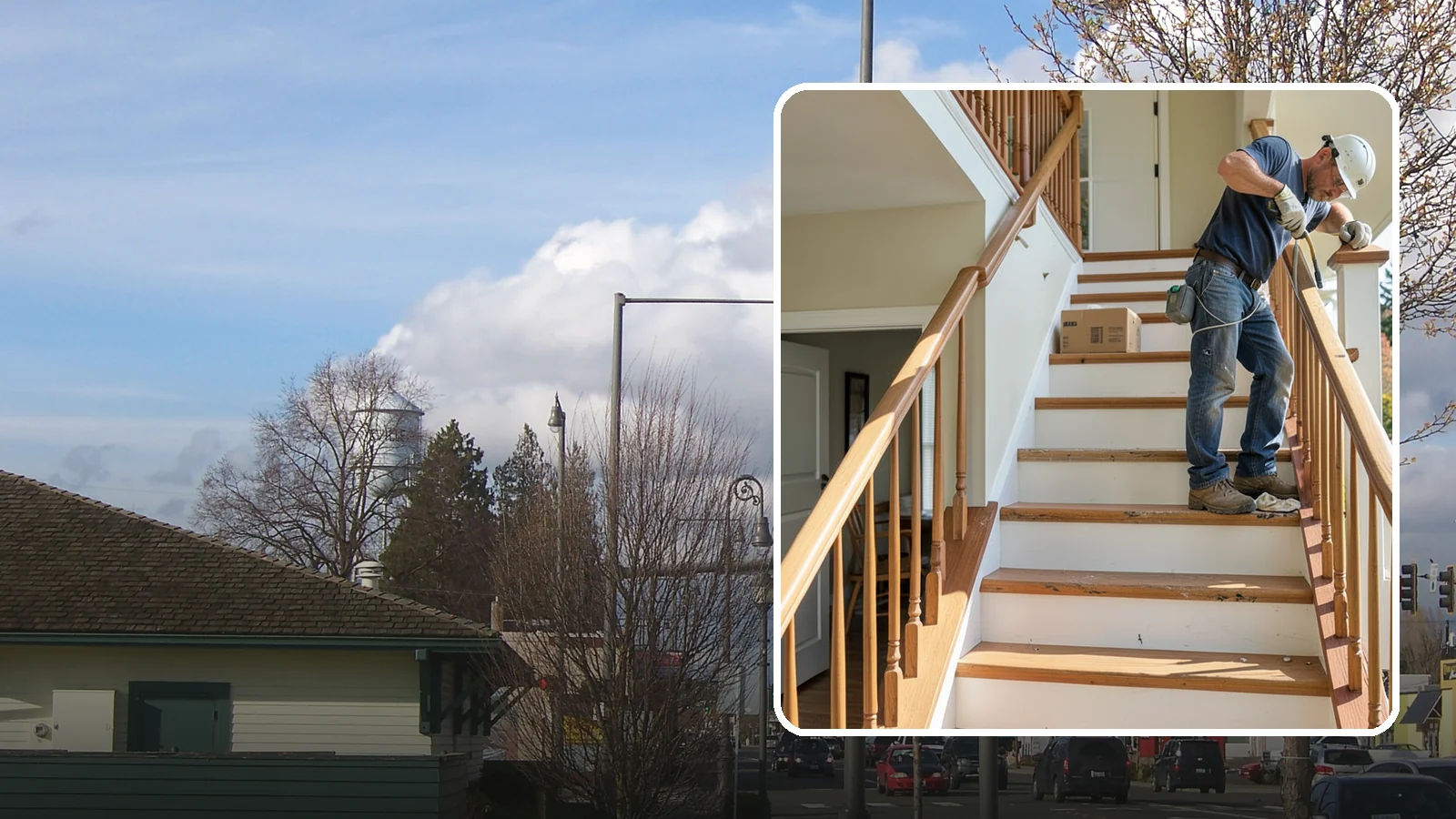 Stair Tread Replacement in Marysville, Snohomish County, WA - Worn or squeaky treads swapped for solid new ones that look and feel better underfoot.