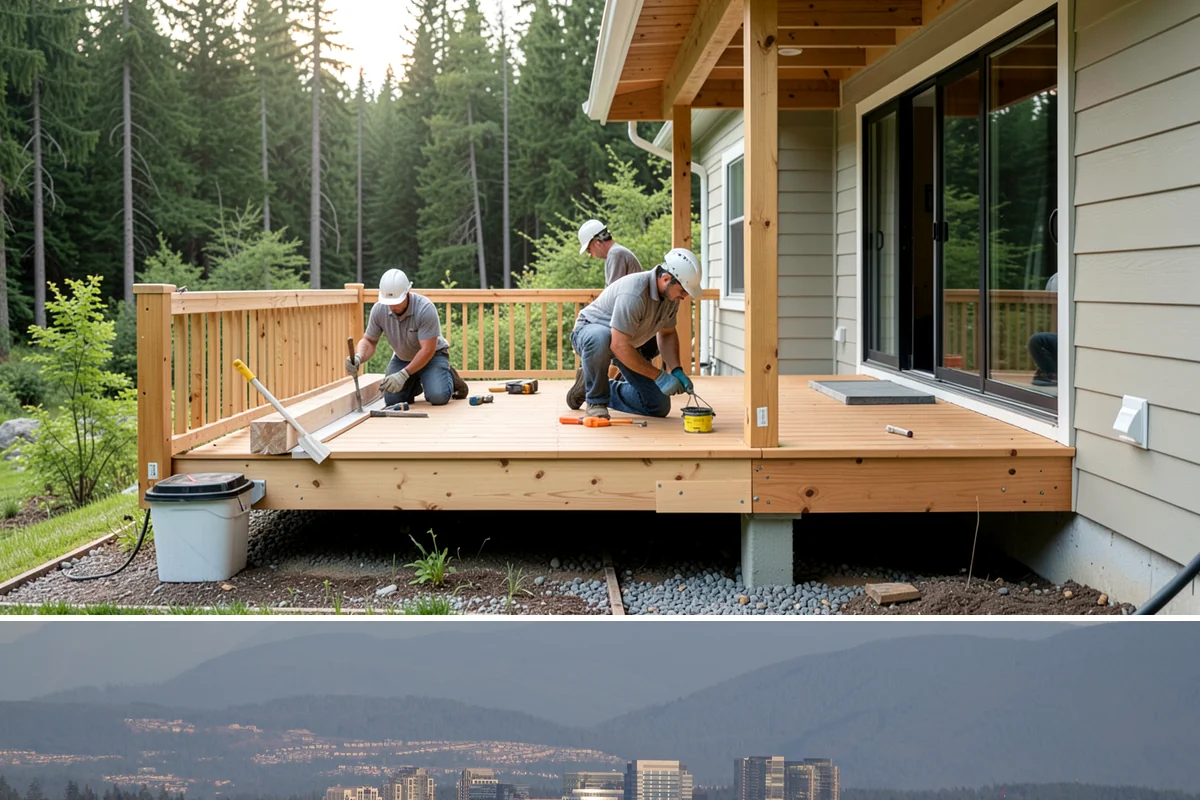 Stair Tread Replacement in Medina, King County, WA - Tread replacement is interior work that can be completed in any season.