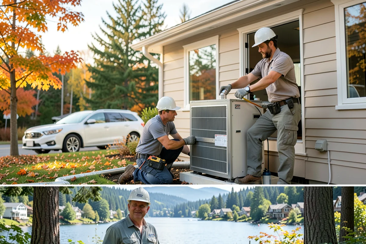 Stair Tread Replacement in Milton, King County, WA - Tread replacement is interior work that can be completed in any season.