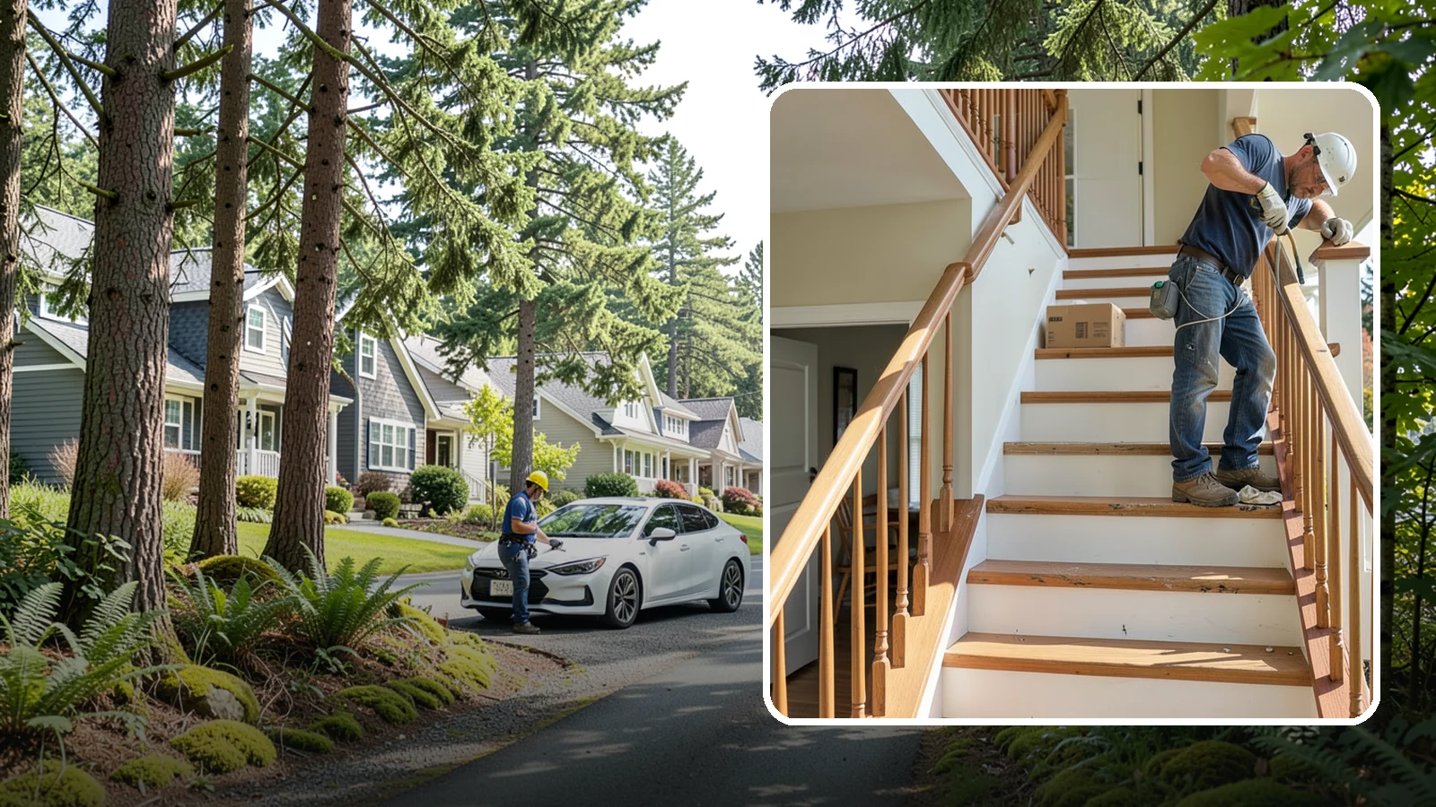 Stair Tread Replacement in Normandy Park, King County, WA - Worn or squeaky treads swapped for solid new ones that look and feel better underfoot.