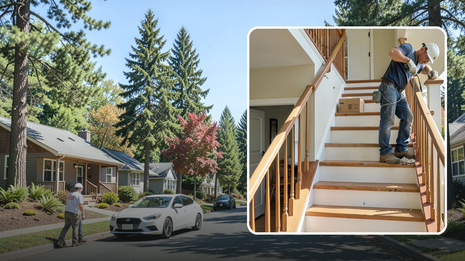 Stair Tread Replacement in Orting, Pierce County, WA - Worn or squeaky treads swapped for solid new ones that look and feel better underfoot.