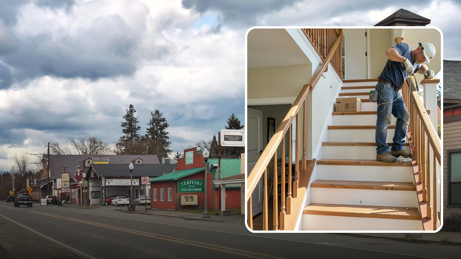 Stair Tread Replacement in Roy, Pierce County, WA - Worn or squeaky treads swapped for solid new ones that look and feel better underfoot.