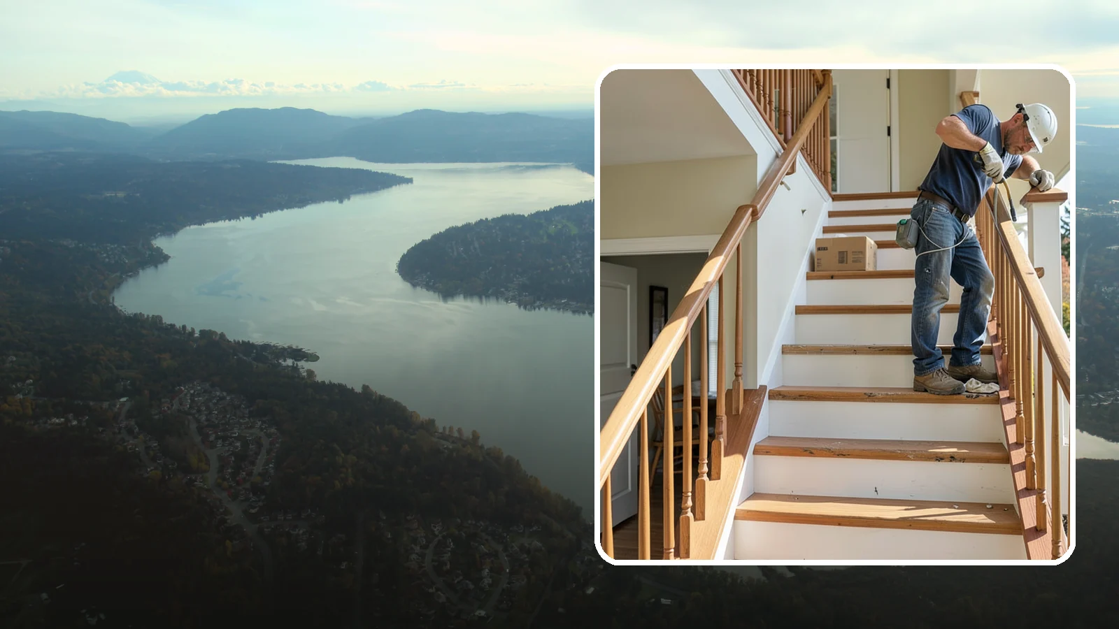 Stair Tread Replacement in Sammamish, King County, WA - Worn or squeaky treads swapped for solid new ones that look and feel better underfoot.