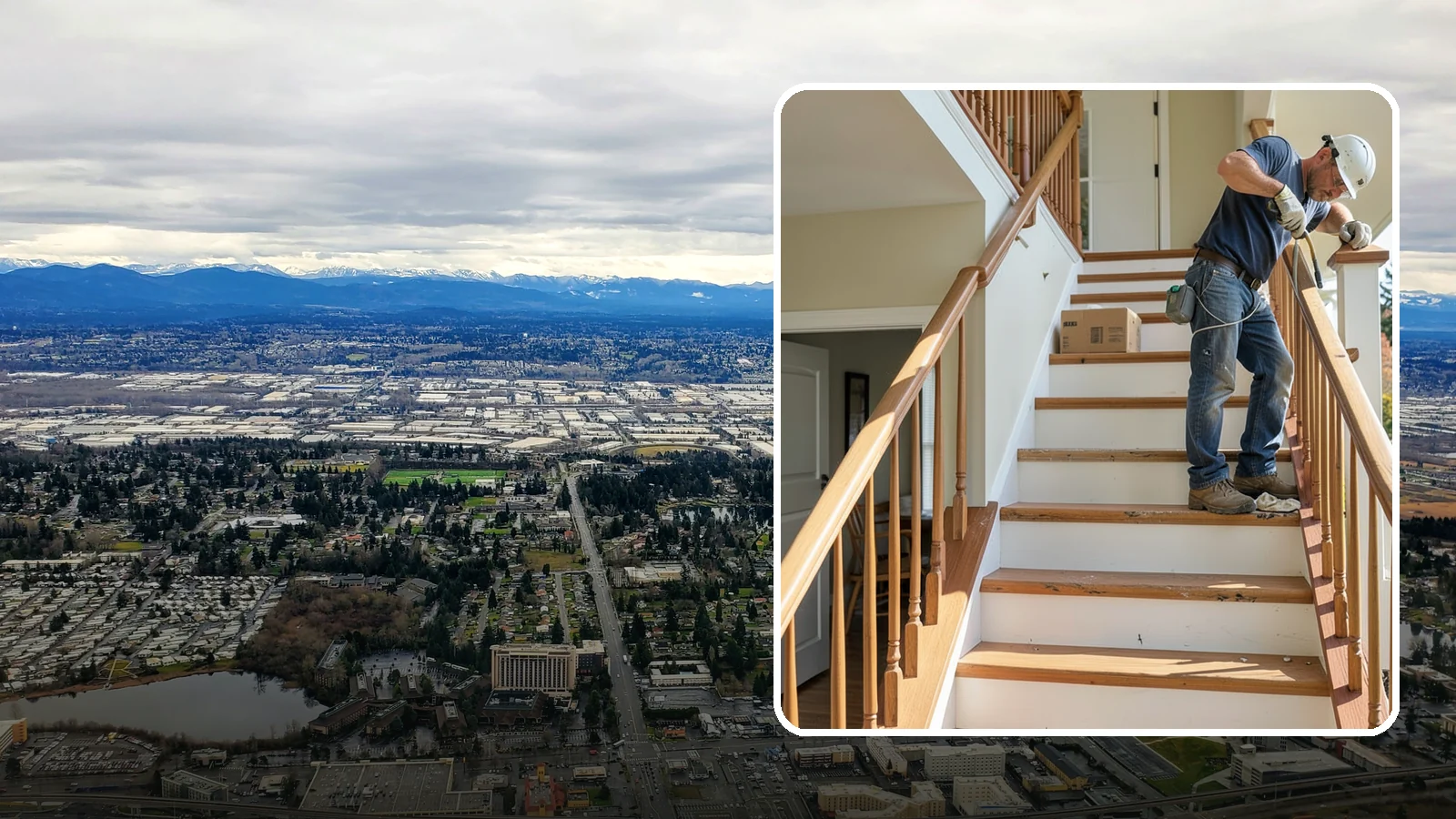 Stair Tread Replacement in SeaTac, King County, WA - Worn or squeaky treads swapped for solid new ones that look and feel better underfoot.