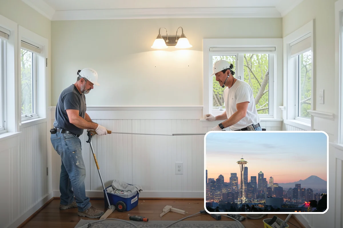 Stair Tread Replacement in Seattle, King County, WA - Eliminates squeaks and movement